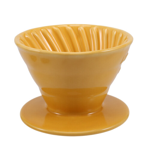 Koonan Ceramic Hand Brew Coffee Filter Cup Conical Filter Coffee Dripper Kit HaushaltskaffeegeräT Pour Über Coffee Stand E 1