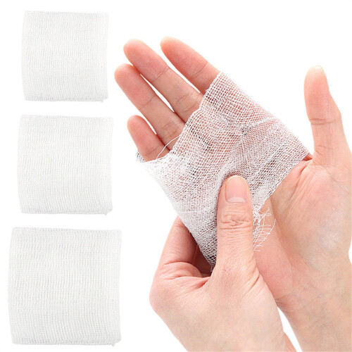 Pack of 20 Elastic Cleaning Bandages With-White 10x10cm 2