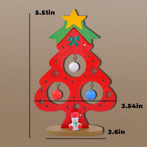 Tre DIY juletre skrivebordspynt 2