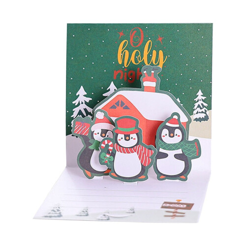 Cartão de Natal 3D com Envelope, Conjunto de 1 1