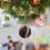 Christmas tree hanging ball ornaments black irregular 6 pcs 5