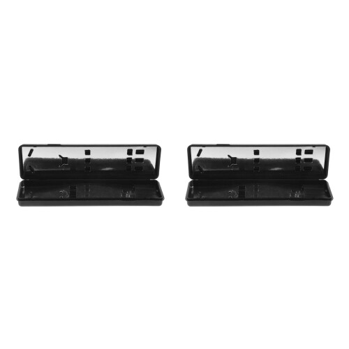 2St Compacte ABS Darts Case Zwart Draagbaar En Stevig 2