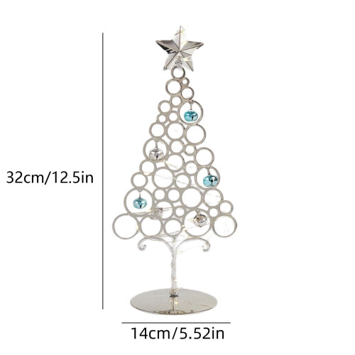 Support de sapin de Noël en métal, 28 cm, fer forgé, table 2