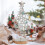 Support de sapin de Noël en métal, 28 cm, fer forgé, table 4