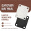 70S 4-Bolt Guitar Neck Plate Plate con Viti (Argento) 5
