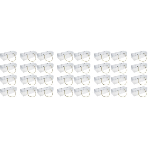 32St Compacte Transparante Cake Box Wit Voor Individuele Porties 2