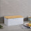 Bread Bin,Innovative Bread Box Thanks to Carbon Coating,with Integrated Ventilation Holes,Including Bamboo Lid Black 6