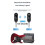 Guitar Wireless System Transmitter Receiver Rechargeable UHF Wireless Transmitter for Electric Guitar 2