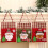 Sacola de presente de Natal com cordão para doces, 12 unidades 3