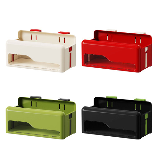 Organiseur de bureau mural, support de rangement pliable-Rouge 1