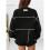 Women Long Sleeve Sweathirts Pullover Tops Black S 4