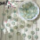 50Pcs 14mm Clear Glass Beads with Hole Flower-Sky blue gradient 5