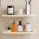 Quick Drain Bath Shower Organizers Shelf With-Bubble blue 3