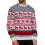 Couples' Casual Christmas Sweater Raglan Sleeve Crew Neck Knitted Pullover Comfy Warm Fall Tops White (Men) M 2