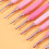 9Pcs Crochet Hook Set 2.0mm-6mm For Beginner Includes Bag And 6