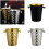 Parties Wine Bucket Beverage Tub Stainsless Steels Ice-Silver 4