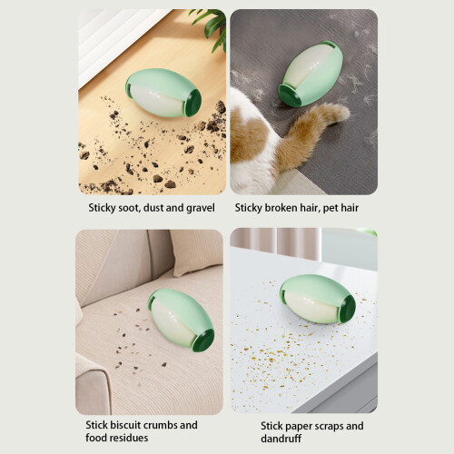 2 Pack Strong Adhesive Lint Brush Roller-Light green 2