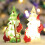 Festives LED éclairé Santa escalade arbre résine Figurine-Vert 3