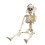 Menneskeskeletfigur ABS stående siddeplads 39x9,5 cm 4