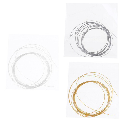 Professional Beading Cord 0.3mmX1meter Flexible-Steel color 1