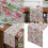 Florals Pattern Table Cover Water Resistant-Retro florals 3