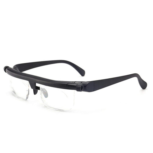 Adjustable Focus Glasses with Adjustable Focal Control for Myopia and Presbyopia MultiDistance Viewing