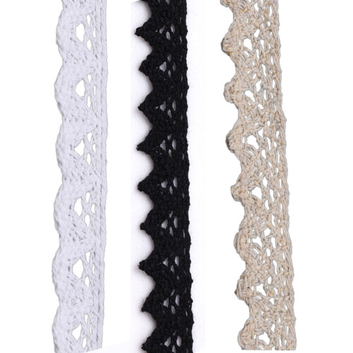 Multipurpose Cotton Lace Edging 1.5Inch Width for-White 2