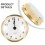 3.1 Inch Round Quartz Clock Insert with Gold Trim and Spade 4