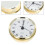 3.1 Inch Round Quartz Clock Insert with Gold Trim Spade 3