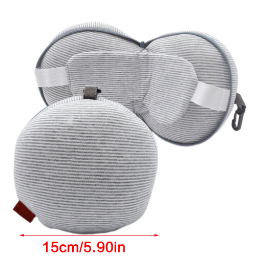 Comfortable PP Cotton Neck Pillow With Light Blocking Eye-Pink 1
