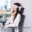 Comfortable PP Cotton Neck Pillow With Light Blocking Eye-Pink 3