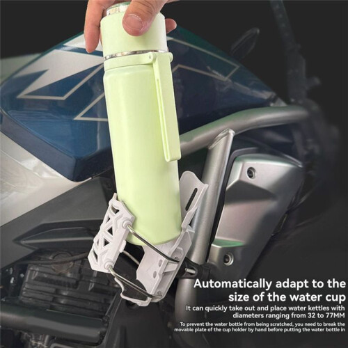 Universal Bicycle Water Bottle Holder Adjustable Handlebar Cup Cage for MTB Road Cycling Black 2