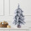 Penkiiy Mini Christmas Trees Flocked Bottle Brush with 4