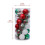 Boules de Noël transparentes dorées 6 cm, lot de 30 3