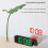 180 Rotation Projection Alarm Clock 12/24H LED Digital Clock USB Charge Ceiling Projector Alarm Clock (Green) 3