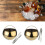 Modern 2L Round Ice Buckets Stainless Steel Beverage-Gold 2