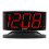 Sharp LED Alarm Clock Compatible Swivel Base Black Red 1
