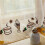 Coffee Shop Curtain Durable Polyester Fabric Short-100 85 5