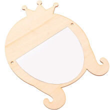 Cartoon Mirror Cosmetic Decoration Wall-Mounted Wooden