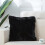 Faux Fur Pillow 18 x 18 in Black 1