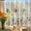 Coffee Shop Curtain Durable Polyester Fabric Short-100 85 6