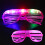 LED-lysbriller lilla - Neonblinkende skodder 1