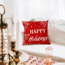 Funda de almohada navideña de 45 x 45 cm (18 x 18 pulgadas) para decoración navideña.