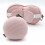 Neck Support Pillow Light Blocking Comfortable Knitted-Pink 5