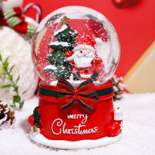 Globo de nieve navideño con Papá Noel, 10,9 cm, 5 colores, musical.