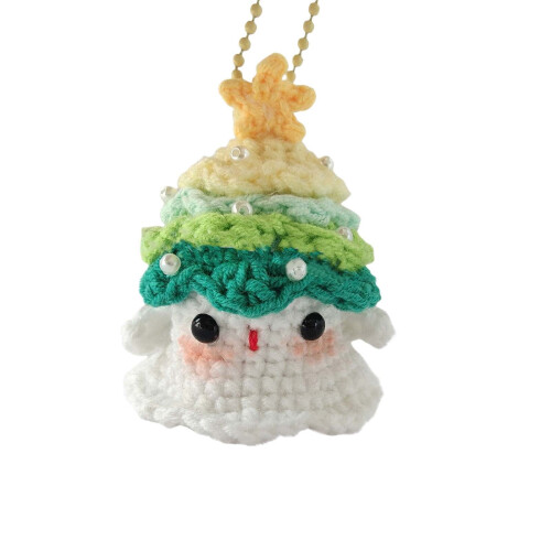 Crocheted ghost decoration handmade 1 pc 2.36 x 2.36 inch