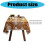 Flower Tablecloth Premium Polyester-150 150cm Warm brown 3