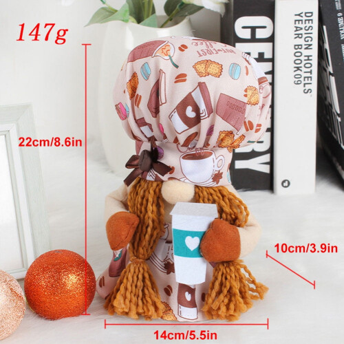 Koffiekabouter pluche pop keukenchef 8,5 inch 1