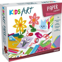 KIDS ART Streifen und Streifen - LISCIANIGIOCHI - Kreativset - Bänder &amp; Pailletten - Grafische Effekte - Ab 7 Jahren