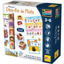 SPIELEN LERNEN - Wort-Herausforderungen - Bildungs-Spiel - LISCIANIGIOCHI - Lesen & Logik - Ab 3 Jahren